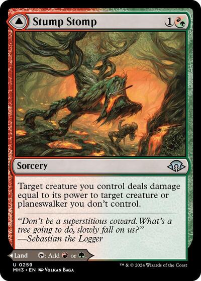 2024 Magic: The Gathering: Modern Horizons 3 (MH3) - Stump Stomp (#259, Uncommon) (, Near Mint)