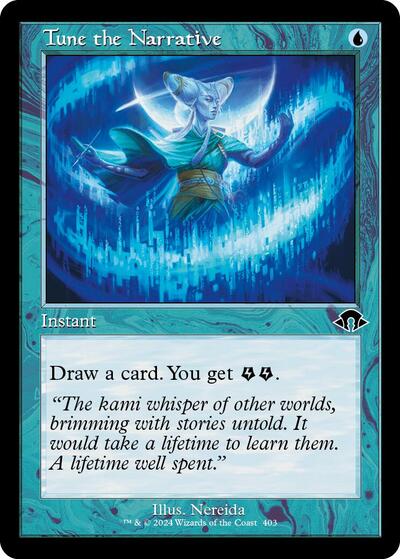 2024 Magic: The Gathering: Modern Horizons 3 (MH3) - Tune the Narrative Retro Frame (#403, Common) (Foil, Near Mint)