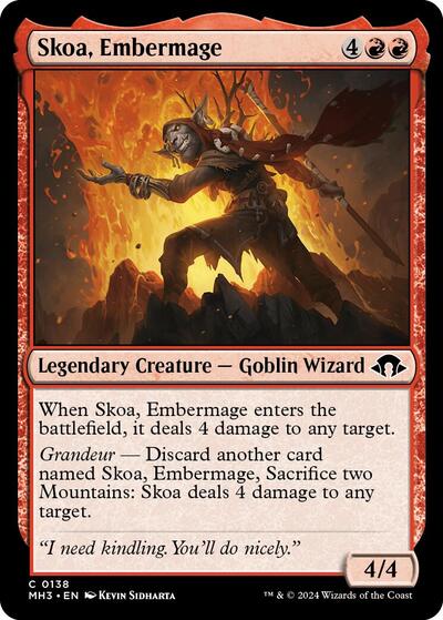 2024 Magic: The Gathering: Modern Horizons 3 (MH3) - Skoa Embermage (#138, Common)