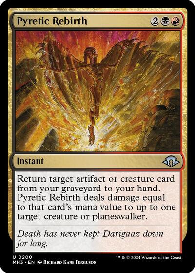 2024 Magic: The Gathering: Modern Horizons 3 (MH3) - Pyretic Rebirth (#200, Uncommon) (, Near Mint)