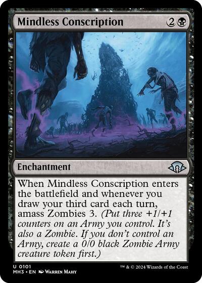 2024 Magic: The Gathering: Modern Horizons 3 (MH3) - Mindless Conscription (#101, Uncommon)