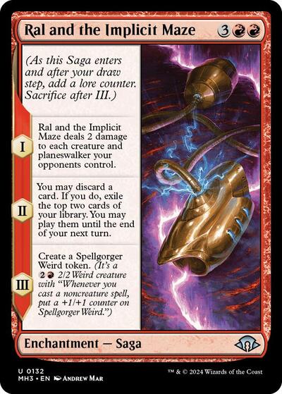 2024 Magic: The Gathering: Modern Horizons 3 (MH3) - Ral and the Implicit Maze (#132, Uncommon) (, Near Mint)