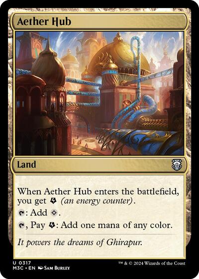 2024 Magic: The Gathering: Commander: Modern Horizons 3 (M3C) - Aether Hub (#317, Uncommon) (, Near Mint)