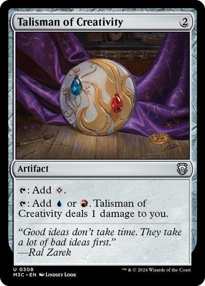 2024 Magic: The Gathering: Commander: Modern Horizons 3 (M3C) - Talisman of Creativity (#308, Uncommon) (, Near Mint)