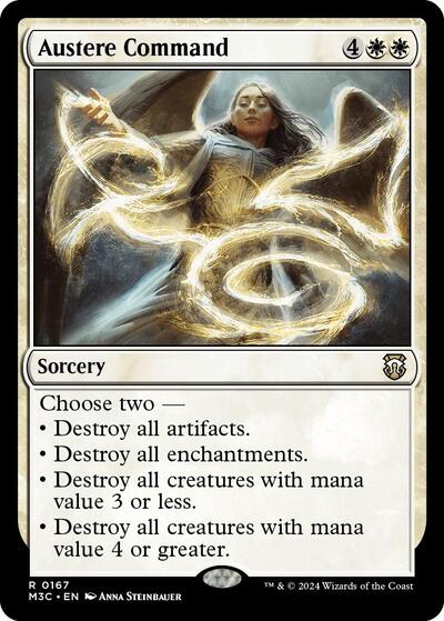 2024 Magic: The Gathering: Commander: Modern Horizons 3 (M3C) - Austere Command (#167, Rare) (, Near Mint)