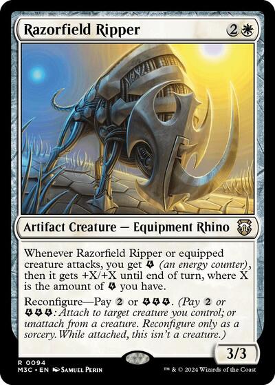 2024 Magic: The Gathering: Commander: Modern Horizons 3 (M3C) - Razorfield Ripper (#94, Rare) (, Near Mint)