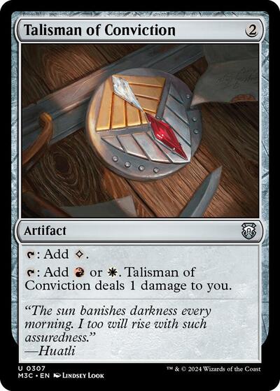 2024 Magic: The Gathering: Commander: Modern Horizons 3 (M3C) - Talisman of Conviction (#307, Uncommon) (, Near Mint)