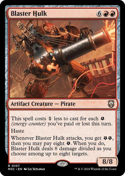 2024 Magic: The Gathering: Commander: Modern Horizons 3 (M3C) - Blaster Hulk (#107, Rare) (, Near Mint)