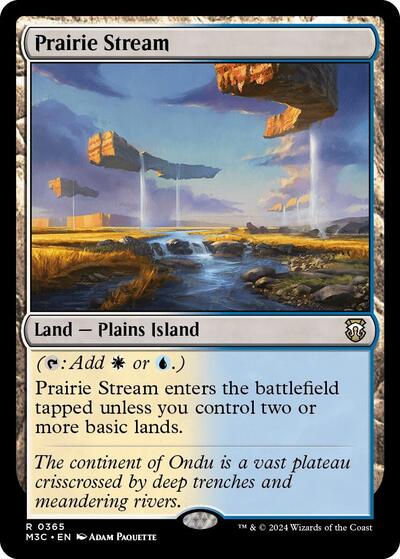 2024 Magic: The Gathering: Commander: Modern Horizons 3 (M3C) - Prairie Stream (#365, Rare) (, Near Mint)