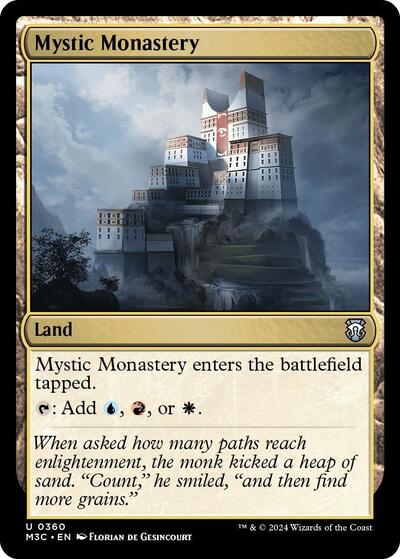 2024 Magic: The Gathering: Commander: Modern Horizons 3 (M3C) - Mystic Monastery (#360, Uncommon) (, Near Mint)