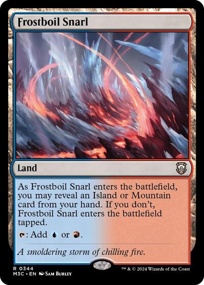 2024 Magic: The Gathering: Commander: Modern Horizons 3 (M3C) - Frostboil Snarl (#344, Rare) (, Near Mint)