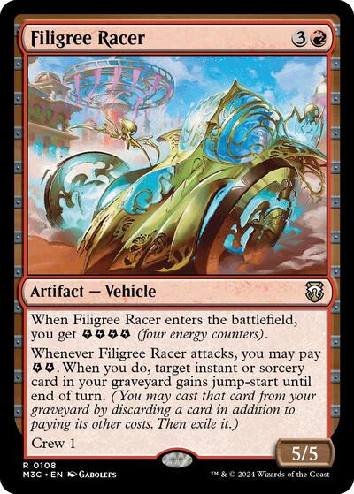 2024 Magic: The Gathering: Commander: Modern Horizons 3 (M3C) - Filigree Racer (#108, Rare) (, Near Mint)