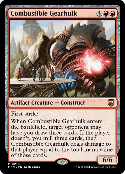 2024 Magic: The Gathering: Commander: Modern Horizons 3 (M3C) - Combustible Gearhulk (#210, Mythic Rare) (, Near Mint)