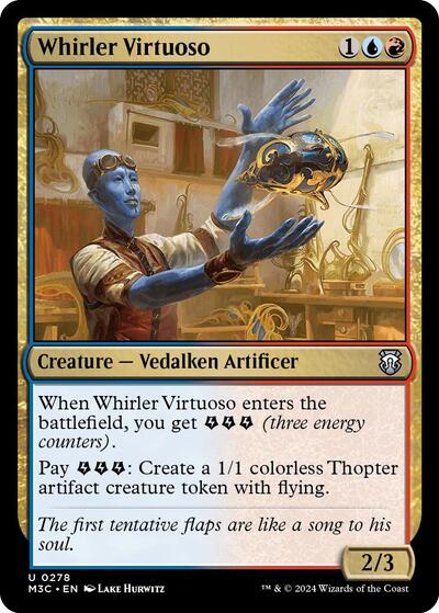 2024 Magic: The Gathering: Commander: Modern Horizons 3 (M3C) - Whirler Virtuoso (#278, Uncommon) (, Near Mint)