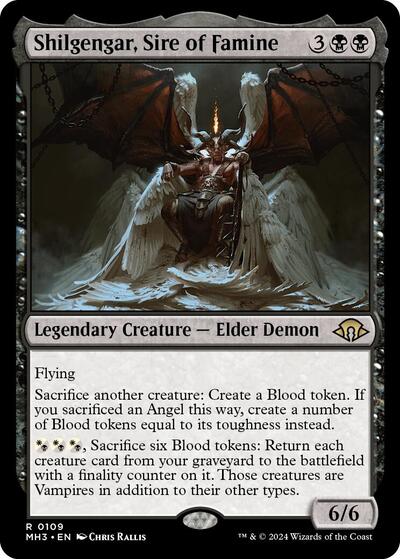 2024 Magic: The Gathering: Modern Horizons 3 (MH3) - Shilgengar Sire of Famine (#109, Rare) (, Near Mint)