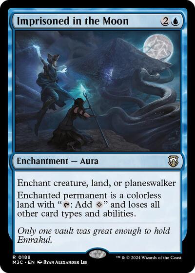 2024 Magic: The Gathering: Commander: Modern Horizons 3 (M3C) - Imprisoned in the Moon (#188, Rare) (, Near Mint)