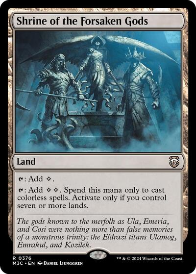2024 Magic: The Gathering: Commander: Modern Horizons 3 (M3C) - Shrine of the Forsaken Gods (#376, Rare) (, Near Mint)