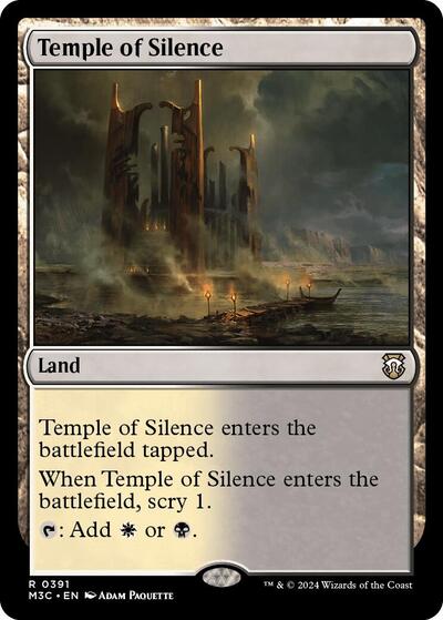 2024 Magic: The Gathering: Commander: Modern Horizons 3 (M3C) - Temple of Silence (#391, Rare) (, Near Mint)