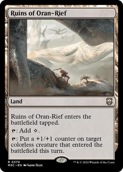 2024 Magic: The Gathering: Commander: Modern Horizons 3 (M3C) - Ruins of Oran Rief (#370, Rare) (, Near Mint)