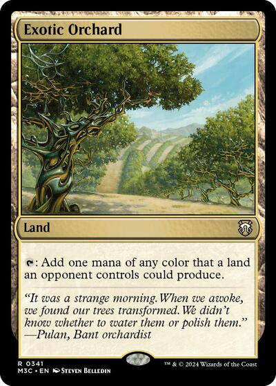 2024 Magic: The Gathering: Commander: Modern Horizons 3 (M3C) - Exotic Orchard (#341, Rare) (, Near Mint)