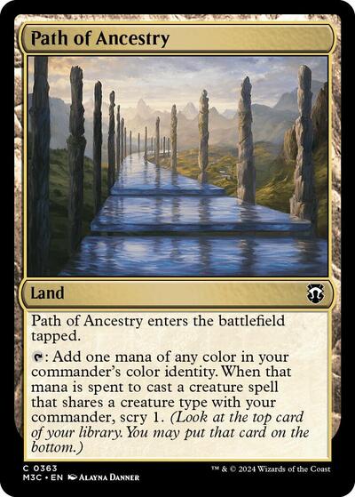 2024 Magic: The Gathering: Commander: Modern Horizons 3 (M3C) - Path of Ancestry (#363, Common) (, Near Mint)
