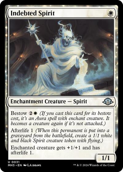 2024 Magic: The Gathering: Modern Horizons 3 (MH3) - Indebted Spirit (#31, Uncommon)