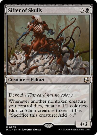 2024 Magic: The Gathering: Commander: Modern Horizons 3 (M3C) - Sifter of Skulls (#203, Rare) (, Near Mint)
