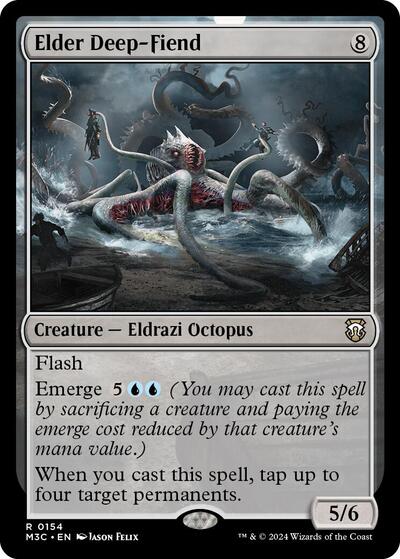 2024 Magic: The Gathering: Commander: Modern Horizons 3 (M3C) - Elder Deep Fiend (#154, Rare) (, Near Mint)