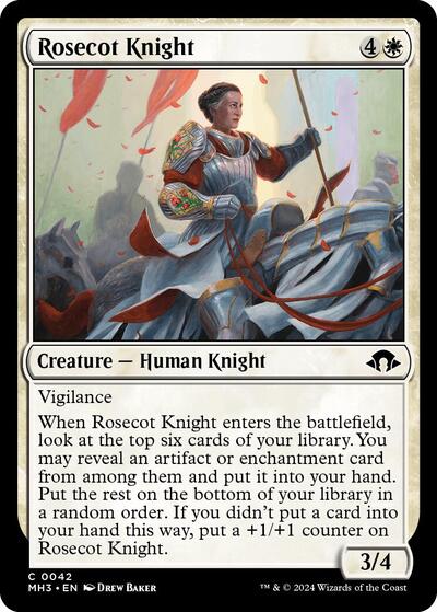 2024 Magic: The Gathering: Modern Horizons 3 (MH3) - Rosecot Knight (#42, Common)