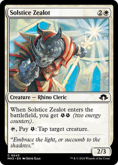 2024 Magic: The Gathering: Modern Horizons 3 (MH3) - Solstice Zealot (#43, Common)