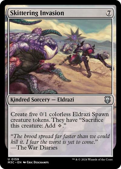 2024 Magic: The Gathering: Commander: Modern Horizons 3 (M3C) - Skittering Invasion (#159, Uncommon) (, Near Mint)