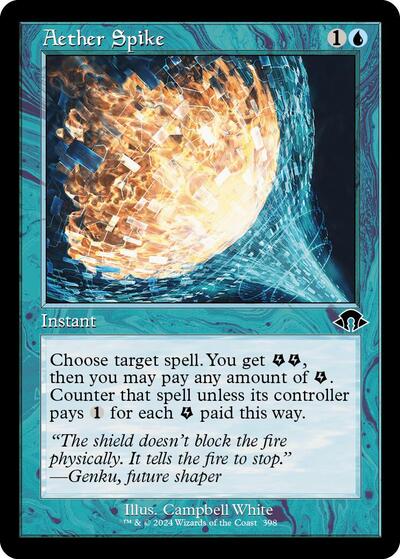 2024 Magic: The Gathering: Modern Horizons 3 (MH3) - Aether Spike Retro Frame (#398, Common) (, Near Mint)