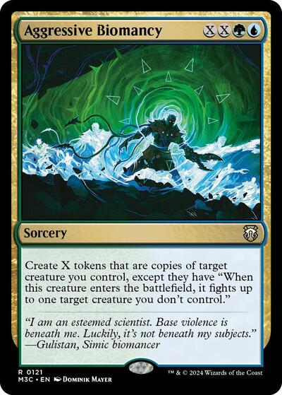 2024 Magic: The Gathering: Commander: Modern Horizons 3 (M3C) - Aggressive Biomancy (#121, Rare) (, Near Mint)