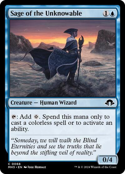 2024 Magic: The Gathering: Modern Horizons 3 (MH3) - Sage of the Unknowable (#68, Common)