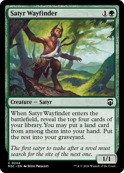 2024 Magic: The Gathering: Commander: Modern Horizons 3 (M3C) - Satyr Wayfinder (#244, Common) (, Near Mint)