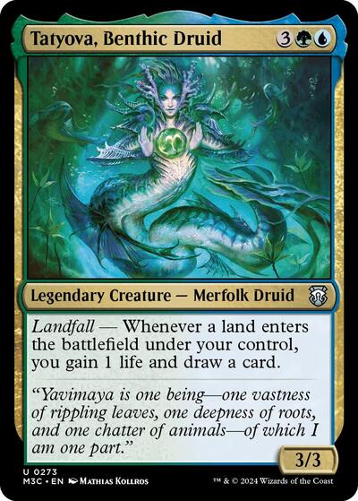 2024 Magic: The Gathering: Commander: Modern Horizons 3 (M3C) - Tatyova Benthic Druid (#273, Uncommon) (, Near Mint)