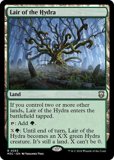 2024 Magic: The Gathering: Commander: Modern Horizons 3 (M3C) - Lair of the Hydra (#353, Rare) (, Near Mint)
