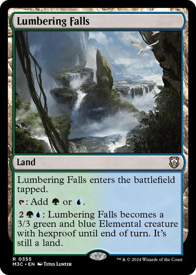 2024 Magic: The Gathering: Commander: Modern Horizons 3 (M3C) - Lumbering Falls (#355, Rare) (, Near Mint)