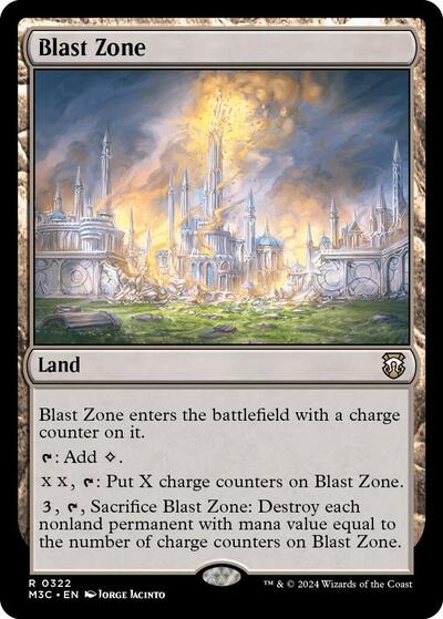 2024 Magic: The Gathering: Commander: Modern Horizons 3 (M3C) - Blast Zone (#322, Rare) (, Near Mint)