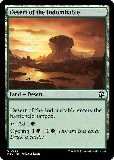 2024 Magic: The Gathering: Commander: Modern Horizons 3 (M3C) - Desert of the Indomitable (#336, Common) (, Near Mint)