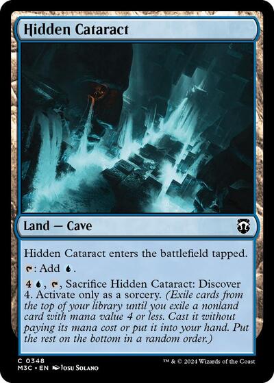 2024 Magic: The Gathering: Commander: Modern Horizons 3 (M3C) - Hidden Cataract (#348, Common) (, Near Mint)