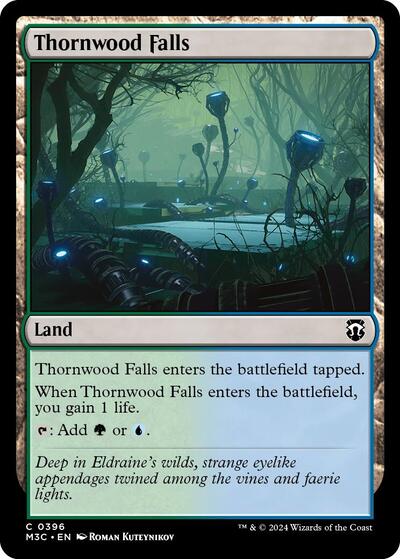 2024 Magic: The Gathering: Commander: Modern Horizons 3 (M3C) - Thornwood Falls (#396, Common) (, Near Mint)