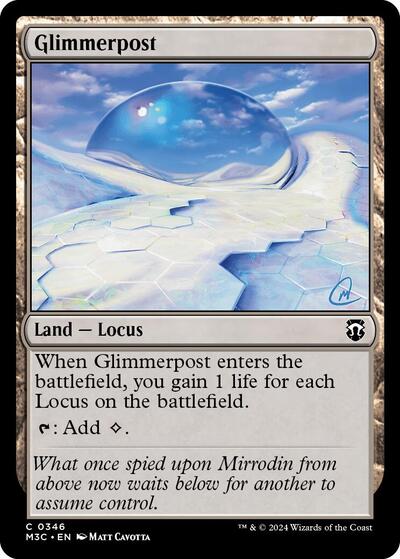 2024 Magic: The Gathering: Commander: Modern Horizons 3 (M3C) - Glimmerpost (#346, Common) (, Near Mint)