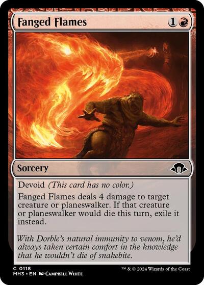2024 Magic: The Gathering: Modern Horizons 3 (MH3) - Fanged Flames (#118, Common)