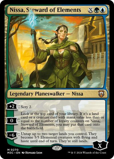 2024 Magic: The Gathering: Commander: Modern Horizons 3 (M3C) - Nissa Steward of Elements (#270, Mythic Rare) (, Near Mint)