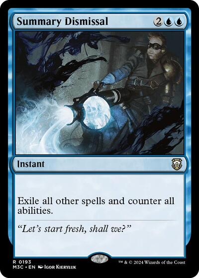 2024 Magic: The Gathering: Commander: Modern Horizons 3 (M3C) - Summary Dismissal (#193, Rare) (, Near Mint)