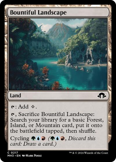 2024 Magic: The Gathering: Modern Horizons 3 (MH3) - Bountiful Landscape (#217, Common)