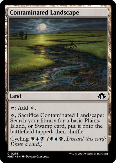 2024 Magic: The Gathering: Modern Horizons 3 (MH3) - Contaminated Landscape (#218, Common)