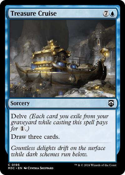 2024 Magic: The Gathering: Commander: Modern Horizons 3 (M3C) - Treasure Cruise (#195, Common) (, Near Mint)