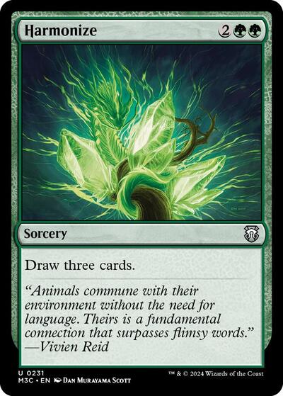 2024 Magic: The Gathering: Commander: Modern Horizons 3 (M3C) - Harmonize (#231, Uncommon) (, Near Mint)